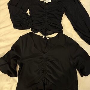 Black cinch tops